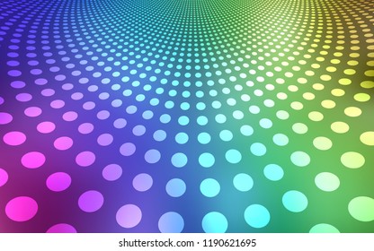 Light Multicolor vector layout with circle shapes. Modern abstract illustration with colorful water drops. Pattern can be used as texture of wallpapers.