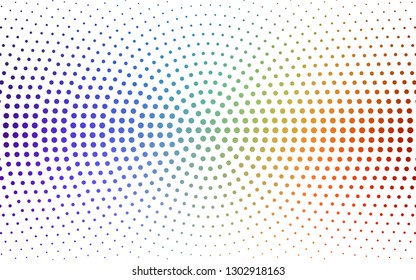 Light Multicolor vector  layout with circle shapes. Blurred bubbles on abstract background with colorful gradient. Pattern for futuristic ad, booklets.