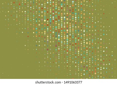 Light Multicolor vector layout with circle shapes. Abstract illustration with colored bubbles in nature style. Pattern for textures of wallpapers.