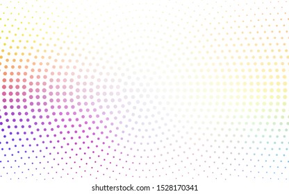 Light Multicolor vector  layout with circle shapes. Illustration with set of shining colorful abstract circles. Design for your business advert.