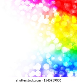 Light Multicolor vector layout with circle shapes. Abstract decorative design in gradient style with bubbles. Pattern for wallpapers, curtains.