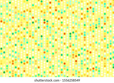 Light Multicolor vector layout with circle shapes. Glitter abstract illustration with blurred drops of rain. Pattern for textures of wallpapers.