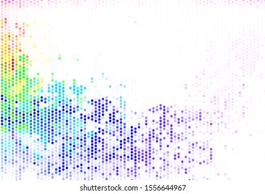 Light Multicolor vector layout with circle shapes. Blurred decorative design in abstract style with bubbles. Design for poster, banner of websites.
