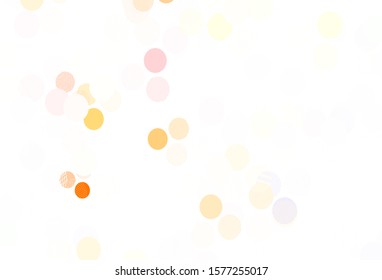 Light Multicolor vector layout with circle shapes. Abstract illustration with colored bubbles in nature style. Pattern for futuristic ad, booklets.