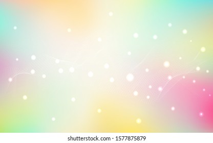 Light Multicolor vector layout with circle shapes. Abstract illustration with colored bubbles in nature style. New design for ad, poster, banner of your website.