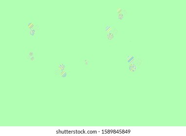 Light Multicolor vector layout with circle shapes. Abstract illustration with colored bubbles in nature style. Design for your business advert.