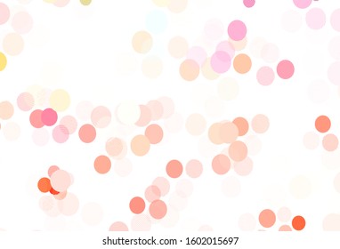 Light Multicolor vector layout with circle shapes. Blurred bubbles on abstract background with colorful gradient. Pattern for ads, leaflets.