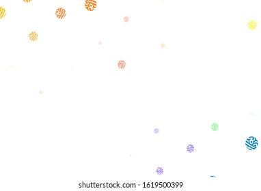 Light Multicolor vector layout with circle shapes. Blurred bubbles on abstract background with colorful gradient. Design for poster, banner of websites.
