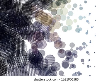 Light Multicolor vector layout with circle shapes. Blurred bubbles on abstract background with colorful gradient. Pattern for beautiful websites.