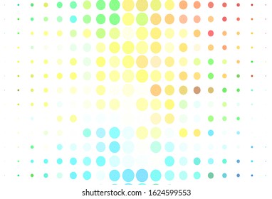 Light Multicolor vector layout with circle shapes. Beautiful colored illustration with blurred circles in nature style. Pattern for ads, leaflets.
