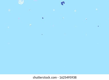 Light Multicolor vector layout with circle shapes. Modern abstract illustration with colorful water drops. Pattern for beautiful websites.