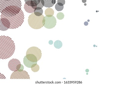 Light Multicolor vector layout with circle shapes. Blurred bubbles on abstract background with colorful gradient. Design for poster, banner of websites.