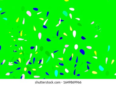 Light Multicolor vector layout with circle shapes. Abstract illustration with colored bubbles in nature style. New template for your brand book.