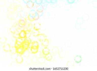 Light Multicolor vector layout with circle shapes. Modern abstract illustration with colorful water drops. Pattern for beautiful websites.