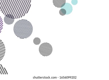 Light Multicolor vector layout with circle shapes. Illustration with set of shining colorful abstract circles. Pattern for textures of wallpapers.