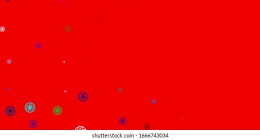 Light Multicolor vector layout with circle shapes. Glitter abstract illustration with colorful drops. Pattern for wallpapers, curtains.