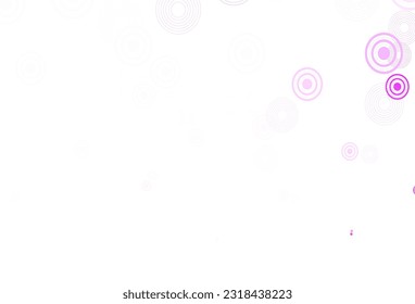 Light Multicolor vector layout with circle shapes. Modern abstract illustration with colorful water drops. Pattern for textures of wallpapers.