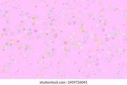 Light Multicolor vector layout with circle shapes. Beautiful colored illustration with blurred circles in nature style. Design for your business advert.