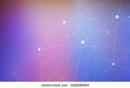 Light Multicolor vector layout with circles, lines. Abstract illustration with colorful discs and triangles. Pattern can be used for ads, leaflets.