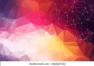 Light Multicolor vector layout with circles, lines. Design with connection of dots and lines on colorful background. Beautiful design for your business advert.