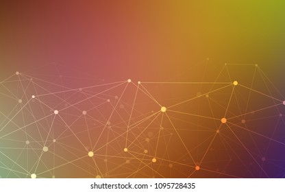 Light Multicolor vector layout with circles, lines. Modern abstract colorful illustration with spheres and lines. Beautiful design for your business advert.
