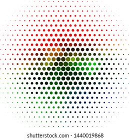 Light Multicolor vector layout with circles. Glitter abstract illustration with colorful drops. Design for your commercials.