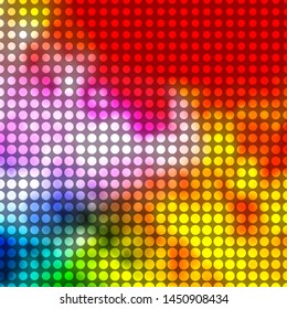 Light Multicolor vector layout with circles. Abstract colorful disks on simple gradient background. Design for posters, banners.