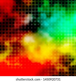 Light Multicolor vector layout with circles. Modern abstract illustration with colorful circle shapes. Pattern for websites, landing pages.