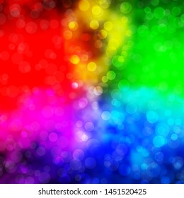Light Multicolor vector layout with circles. Abstract decorative design in gradient style with bubbles. New template for your brand book.