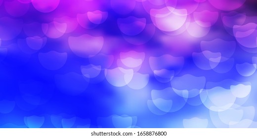 Light Multicolor vector layout with circles. Abstract illustration with colorful spots in nature style. Design for your commercials.