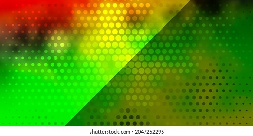 Light Multicolor vector layout with circles. Abstract decorative design in gradient style with bubbles. New template for your brand book.