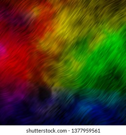 Light Multicolor vector layout with circular arc. Bright illustration with gradient circular arcs. Design for your business promotion.