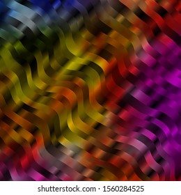 Light Multicolor vector layout with circular arc. Colorful abstract illustration with gradient curves. Pattern for business booklets, leaflets