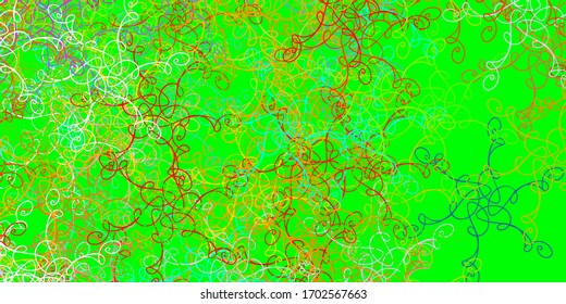Light Multicolor vector layout with circular arc. Illustration in abstract style with gradient curved.  Template for cellphones.
