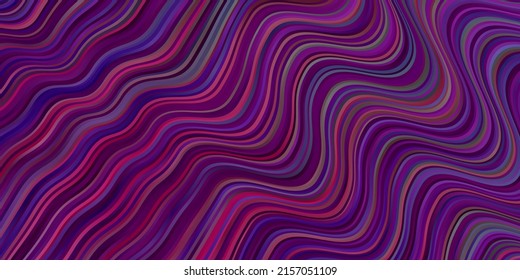 Light Multicolor vector layout with circular arc. Colorful illustration, which consists of curves. Design for your business promotion.