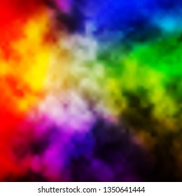 Light Multicolor vector layout with cloudscape. Abstract colorful clouds on gradient illustration. Pattern for your booklets, leaflets.