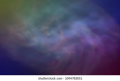 Light Multicolor vector layout with cosmic stars. Shining illustration with sky stars on abstract template. Pattern for futuristic ad, booklets.