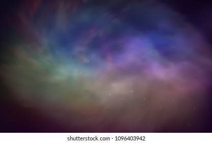 Light Multicolor vector layout with cosmic stars. Shining illustration with sky stars on abstract template. Pattern for futuristic ad, booklets.