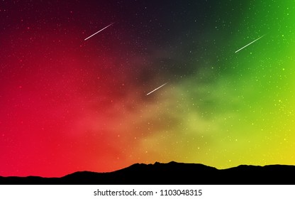 Light Multicolor vector layout with cosmic stars. Shining illustration with sky stars on abstract template. Pattern for astrology websites.