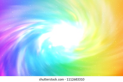 Light Multicolor vector layout with cosmic stars. Modern abstract illustration with Big Dipper stars. Best design for your ad, poster, banner.