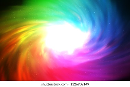 Light Multicolor vector layout with cosmic stars. Glitter abstract illustration with colorful cosmic stars. Template for cosmic backgrounds.