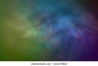 Light Multicolor vector layout with cosmic stars. Shining colored illustration with bright astronomical stars. Pattern for futuristic ad, booklets.