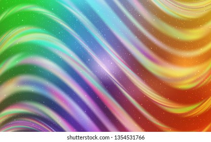 Light Multicolor vector layout with cosmic stars. Modern abstract illustration with Big Dipper stars. Template for cosmic backgrounds.