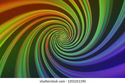 Light Multicolor vector layout with cosmic stars. Glitter abstract illustration with colorful cosmic stars. Pattern for futuristic ad, booklets.