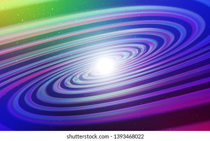 Light Multicolor vector layout with cosmic stars. Shining illustration with sky stars on abstract template. Pattern for futuristic ad, booklets.