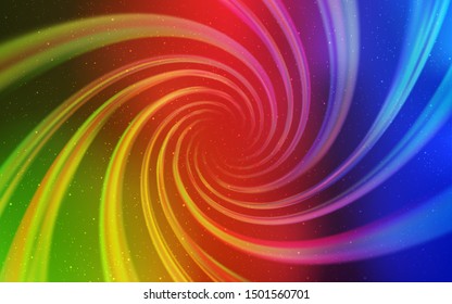 Light Multicolor vector layout with cosmic stars. Modern abstract illustration with Big Dipper stars. Best design for your ad, poster, banner.