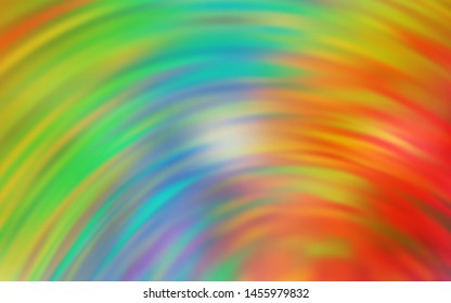Light Multicolor vector layout with curved lines. Shining colorful illustration in simple style. Abstract style for your business design.