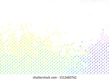 Light Multicolor vector layout with curved lines. A sample with colorful lines, shapes. A completely new template for your design.