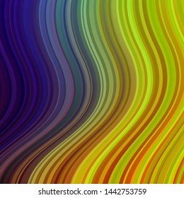 Light Multicolor vector layout with curves. Gradient illustration in simple style with bows. Template for cellphones.