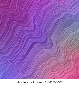 Light Multicolor vector layout with curves. Colorful illustration in abstract style with bent lines. Best design for your posters, banners.